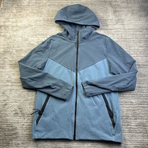 Nike Hoodie Mens Medium Blue Nike Sportswear Tech Pack Knit Hoodie